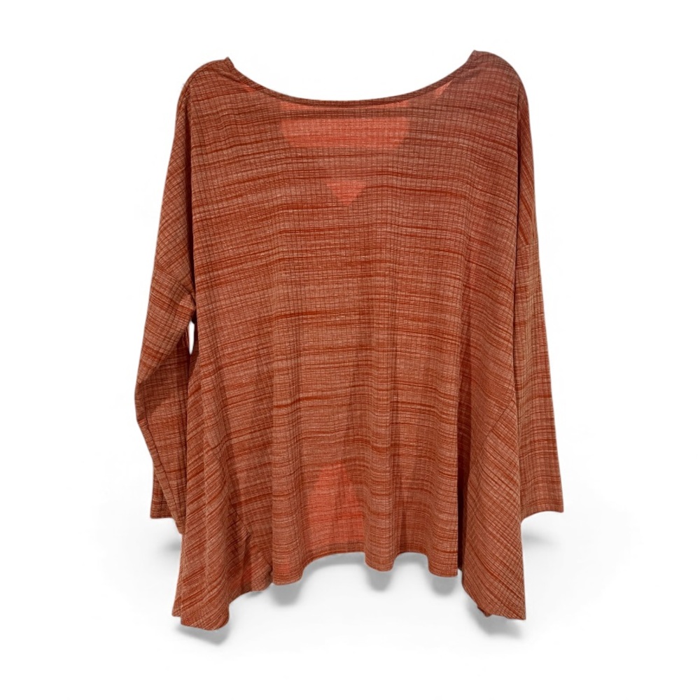 Hayden Rust Orange‎ Knot Back Long Sleeve Blouse- Size Medium